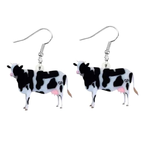 Baluue 2 Paare Acryl Kuh Ohrringe Cartoon Tier Schmuck Damen Mädchen Leichtgewicht Kreativ Party Geschenk Baluue 2 Paare Acryl Kuh Ohrringe Cartoon Tier Schmuck Damen Mädchen Leichtgewicht Kreativ Party Geschenk von Baluue