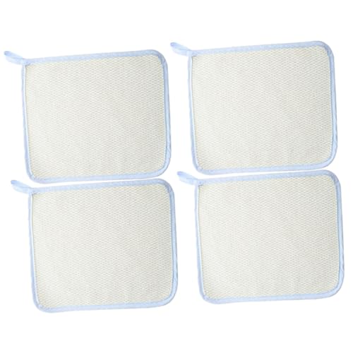 Baluue 4stücke Exfolierende Waschhandtücher Schnelltrocknende Badehandtücher Für Gesichtsreinigung Effektives Peeling Für Sanfte Beige von Baluue