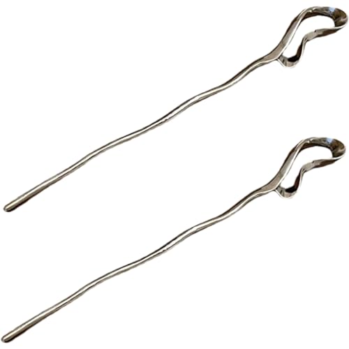 Baluue 2 Stck Elegante Chinesische Haarnadeln Haarschmuck Haarstäbchen für Frauen Unregelmäßiges Design Vintage Haarforke für Hochzeit Party Alltagsfrisuren von Baluue