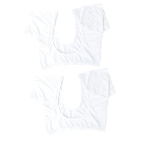 Baluue 2 Stk - Damen Achselschweißweste - Weißes Unterhemd - Unterhemd für Damen - Achselschweiß-Schutzweste Unterwäsche Weste Taillierte Tanktops für Damen Sweat-Unterhemd Damen sueur von Baluue
