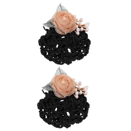 Baluue 2stücke Blumen Haar Dutt Clip Abdeckung Netz Haarnetz Clip Für Damen Elegantes Design Tägliche Dekoration Haarschmuck von Baluue