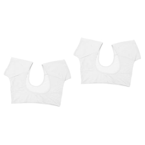 Baluue 2stücke Unterarm Schweißpads Baumwoll Unterwäsche Weste Atmungsaktive Achselpads Und Wiederverwendbar Für Damen Und Mädchen Schnell Trocknend Schützt Vor Schweißflecken von Baluue