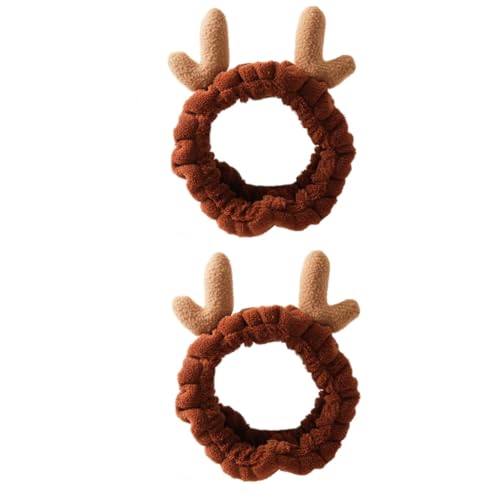 Baluue 2 Stk frauen stirnbänder weihnachtskopf zubehör weiche Stirnbänder aus Stoff Spa-Stirnbänder für Mädchen weihnachts haarschmuck weihnachtshaarschmuck tragegurt stutzenhalter von Baluue