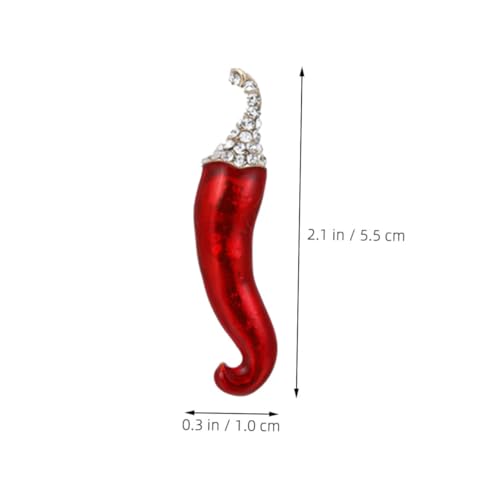 Baluue 2 Stück Chili Broschen Anstecknadeln aus Langlebiger Metalllegierung mit Buntem Emaille-finish Vielseitig für Kleidung Taschen Hüte bei Festivals Partys Geschenkidee Baluue 2 Stück Chili Broschen Anstecknadeln aus Langlebiger Metalllegierung mit Buntem Emaille-finish Vielseitig für Kleidung Taschen Hüte bei Festivals Partys Geschenkidee von Baluue