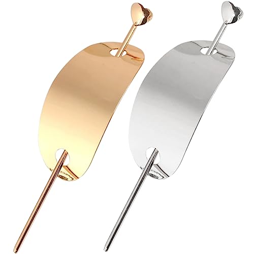 Baluue 2 Stück Dutt Manschetten Mit Pin Goldene Haarspangen Aus Metall Für Hochsteckfrisuren Haarschmuck Für Damen Für Langes Und Lockiges Haar von Baluue