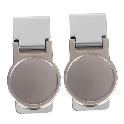 Baluue 2 Stück Edelstahl Geldklammer Robuste Vielseitige Geldclip für Scheine und Karten Praktischer Outdoor Money Clip zur Sicheren Aufbewahrung Eleganter Langlebiger Metall von Baluue