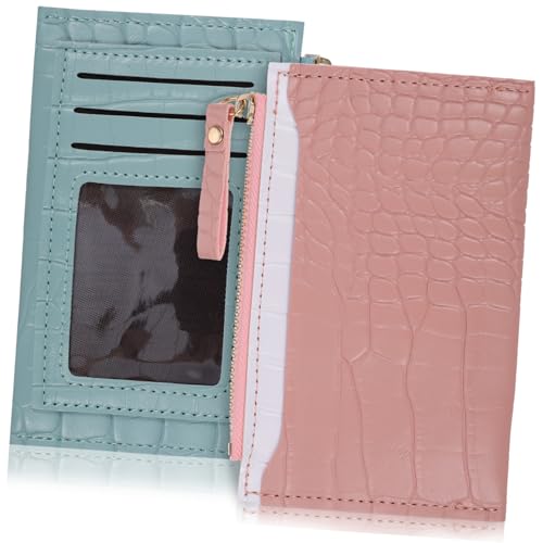 Baluue 2 Stück Geldbörse Damen Krokodilprägung PU Material Große Kapazität Münzfach Kartenfächer Blau Modische Brieftasche für Frauen Alltag und Freizeit Baluue 2 Stück Geldbörse Damen Krokodilprägung PU Material Große Kapazität Münzfach Kartenfächer Blau Modische Brieftasche für Frauen Alltag und Freizeit von Baluue
