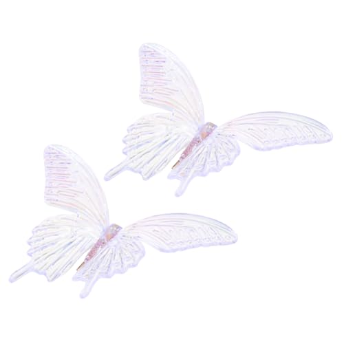 Baluue 2 Stück Große Schmetterling Haarklammern für Frauen und Mädchen Transparente Langlebige Haarspangen im Süßer Haarschmuck für Alltag Party Hochzeit und Besondere Anlässe von Baluue