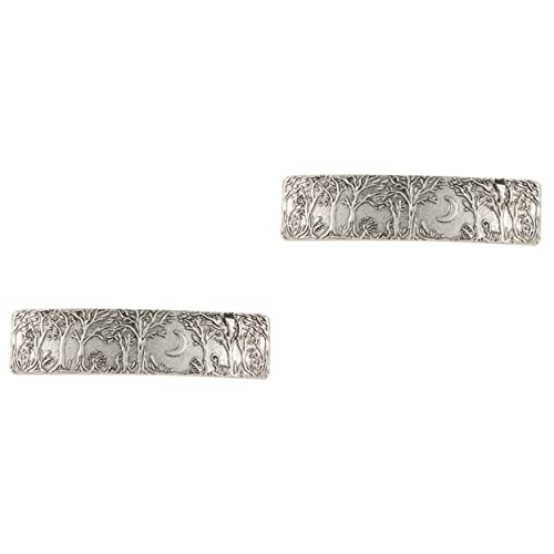 Baluue 2stücke Vintage Haarklammer Mit Mondmuster Metall-haarspange Für Damen Elegante Haaraccessoires Für Hochzeiten Partys Und Alltag Rutschfest Und Langlebig von Baluue