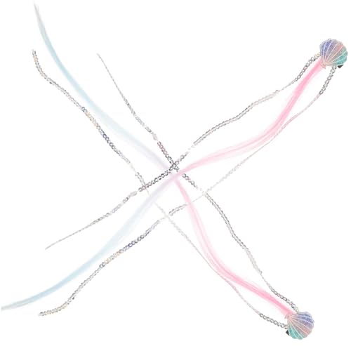 Baluue 2stücke Muschel Haarklammern Für Mädchen Braid Wigs Haarclips Niedliche Haarschmuck Accessoires Für Mädchen Für Geburtstage Und von Baluue