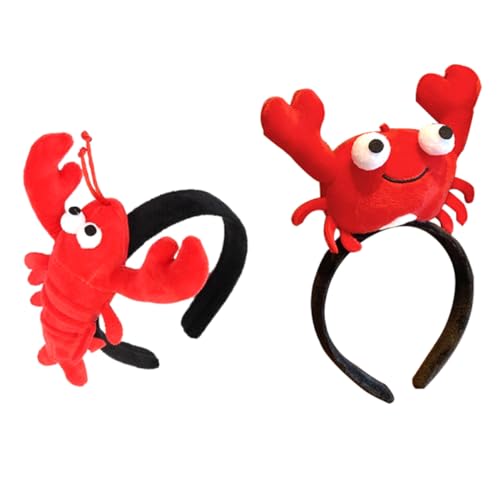 Baluue 2 Stück Krebs-Stirnband Party Plüsch Haarbänder Krabbe Tuch Krebs-Haarband Hummer Flusskrebs Stoff rot Baluue 2 Stück Krebs-Stirnband Party Plüsch Haarbänder Krabbe Tuch Krebs-Haarband Hummer Flusskrebs Stoff rot von Baluue