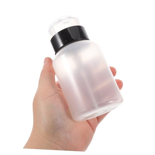 Baluue 2 Stück Pumpflasche Nagellackentferner Spender Flasche Nachfüllbar Flüssigkeitspumpe Kosmetik Reinigung Aufsatz für Maniküre und Make Up Entferner Reisegeeignet von Baluue