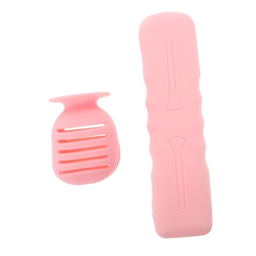 Baluue 2stücke Teiliges Aus Silikon Make-up Pinselhalter Und Tragbarer Kosmetiktasche Multifunktionale Organizer Für Pinsel Und Beauty-schwämme Für Reisen Und Unterwegs von Baluue