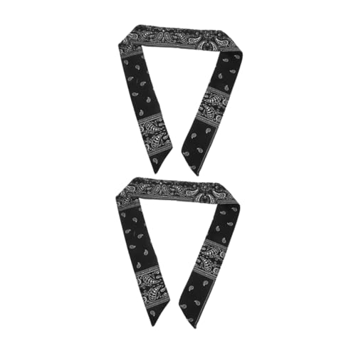 Baluue 2stücke Elastische Piraten-haarbänder Für Und Knotenförmig Für Sport Und Fitness Schweißabsorbierend Mit Zufälligem Muster von Baluue