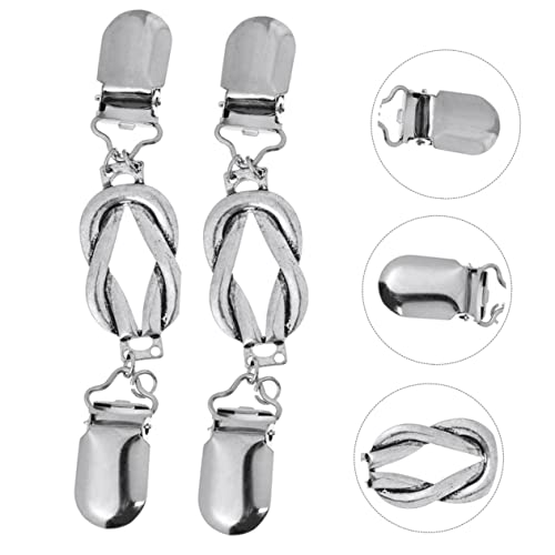 Baluue 2 Stück Vintage Cardigan Clips Strickjacken Verschlüsse Antikem Silber Vielseitige Shawl Clips für Damen Einfach zu Befestigen für Pullover Umhang Schal und Blusen Passend zu von Baluue