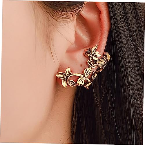 Baluue 2 Stück Vintage Ohrclips Cuff Ohrmanschetten Piercing Damen Herren Fake Earrings Clip Ohrschmuck für Alltag Party Bühnenauftritt von Baluue