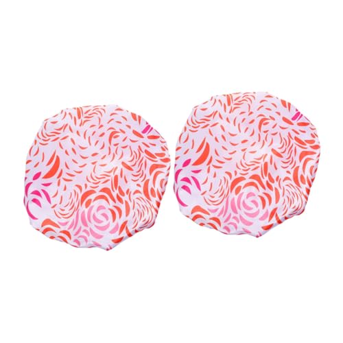Baluue 2stücke Duschhaube Für Damen Wiederverwendbare Satin Haarhaube Duschhüte Für Lange Haare Doppellagige Badehauben Haarhauben Für Trocknung von Baluue