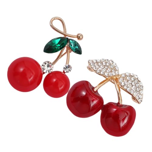 Baluue 2stücke Kawaii Kirschbroschen Strass Modische Anstecknadeln Für Damen Und Herren Süße Accessoires Für Kleidung Taschen Und Kostüme Baluue 2stücke Kawaii Kirschbroschen Strass Modische Anstecknadeln Für Damen Und Herren Süße Accessoires Für Kleidung Taschen Und Kostüme von Baluue