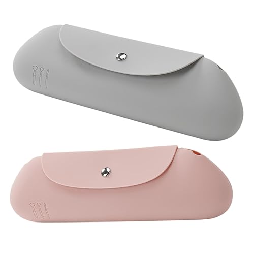 Baluue 2stücke Kosmetiktasche Für Damen Tragbare Make-up Pouch Wasserabweisend Für Und Aufbewahrung Von Make-up Und Kleinen Gegenständen Rosa von Baluue