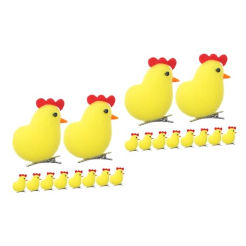 Baluue 20stücke Teiliges Von Niedlichen Küken-haarclips Für Mädchen Haaraccessoires Für Ostern Langlebig Und Vielseitig Für Verschiedene Frisuren Und Outfits von Baluue