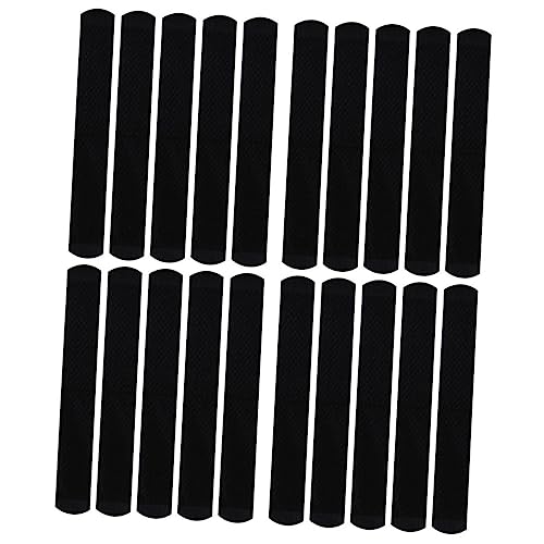 Baluue 20st Hut-schweiß-aufkleber Kappen Absorbierendes Schweißband Kragen-sweat-futter Kragen Absorbierende Schweißpads Hauben Hutgrößenreduzierer Verschwitzte Füße Mütze Vlies Black von Baluue