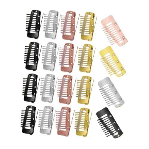 Baluue 20stücke Metall-wig-clips Für Frauen Haarverlängerungs-clips Und Multifunktionale Haarklammern Für Fixierung Von Perücken Und -projekten von Baluue