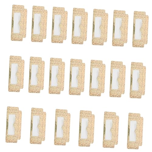Baluue 20stücke Teiliges Mit Leeren Wimpernverpackungsboxen Goldene Wolken-eyelash-organizer Für Falsche Wimpern Praktische Aufbewahrungsbox Für Kosmetik Handtasche Und Reisen von Baluue