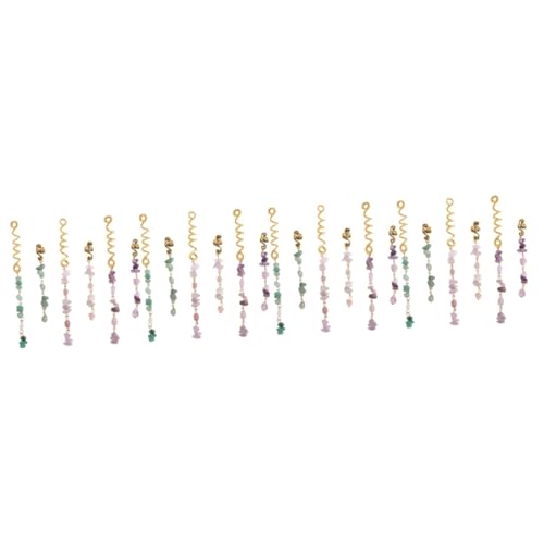 Baluue 24stücke Teiliges Dreadlock Schmuck Mit Naturstein Anhängern Haarschmuck Für Zöpfe Und Dreads Vielseitige Haarspiralen Für Festliche Anlässe Und Frisuren von Baluue