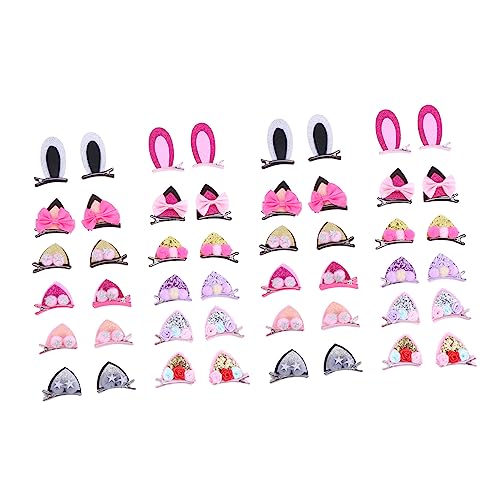 Baluue 24stücke Mädchen Haarspangen Mit Niedlichen Hasenohren Adorable Haarklammern Für Mädels Haaraccessoires Für Partys Und Alltagsfrisuren von Baluue