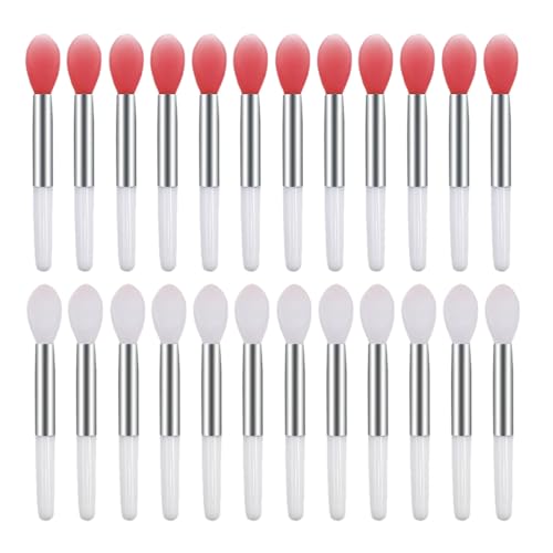 Baluue 24stücke Silikon-lippenpinsel Lippenstift Applikator Frauen Make-up-tools Für Lippen Oder Augenlider Füllen Transparent Tragbar von Baluue