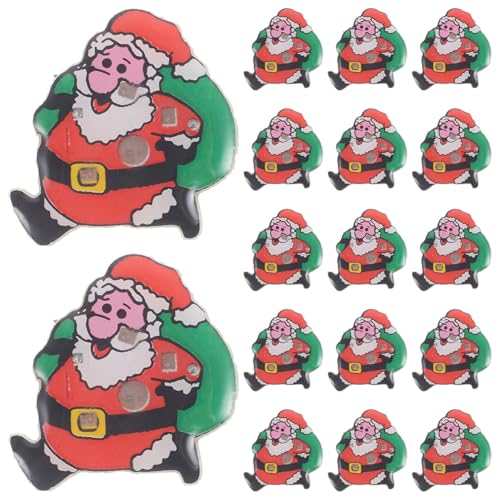 Baluue 25 Stück Blinkende Schneemann- Weihnachts- -Broschen Leuchtende Glitzer-Anstecker Süße Anstecknadeln Für Frauen Und Mädchen Schmuck Party Feiertagsdekor von Baluue