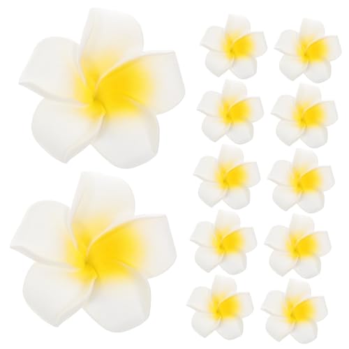 Baluue Mini-plumeria-clips 6 Cm Realistische Blumen-haarspangen Haar-accessoires Für Mädchen Strandurlaub von Baluue