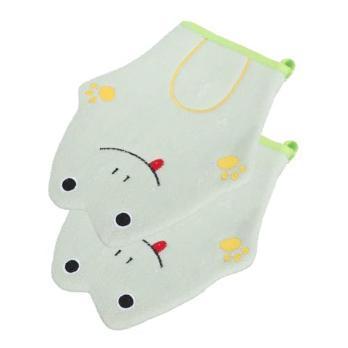 Baluue 2stücke Badezimmerzubehör Cartoon Junge Mädchen Baden Duschen Handtuch Handschuhe Für Home Bad Mit Guter Wasseraufnahme Und Reinigungswirkung Praktische Und Geringes Gewicht von Baluue