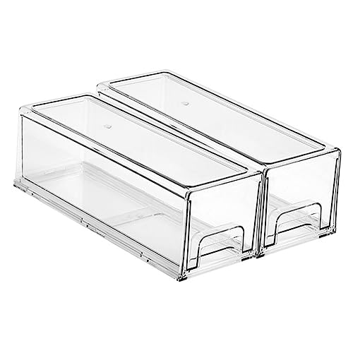 Baluue 2stücke Transparente Makeup Organizer Mit Multifunktionale Aufbewahrungsbox Für Kosmetik Und Bürobedarf Für Schlafzimmer Badezimmer Und Schreibtisch von Baluue