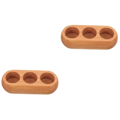 Baluue 2stücke Holzständer Für Ätherische Öle Fach Organizer Aus Massivem Holz Eleganter Duftöl-Display Für Parfümflaschen Und Kosmetik Für Schreibtische Und Kosmetikregale von Baluue