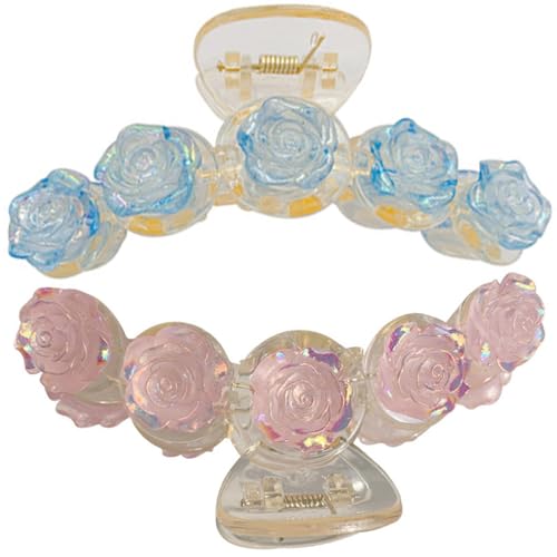 Baluue Stilvolle Haarspangen mit Blumenmuster für Damen Clip für Dickes Haar Keine Falten Baluue Stilvolle Haarspangen mit Blumenmuster für Damen Clip für Dickes Haar Keine Falten von Baluue