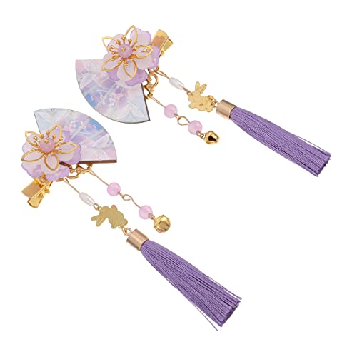 Baluue 2stücke Japanische Haarnadeln Mit Quaste Und Blumen-design Haarspangen Für Damen Für Hochzeiten Partys Und Alltagsstylings von Baluue