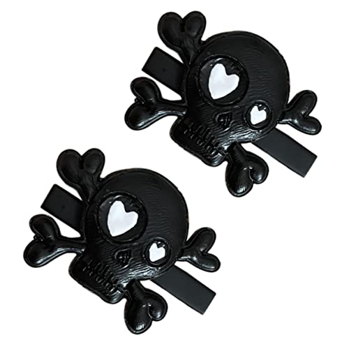 Baluue 2stücke Punk-stil Skeletthaarspangen Halloween Haarschmuck Mit -design Für Kostümpartys Und Cosplay Universelle Passform Für Frauen von Baluue
