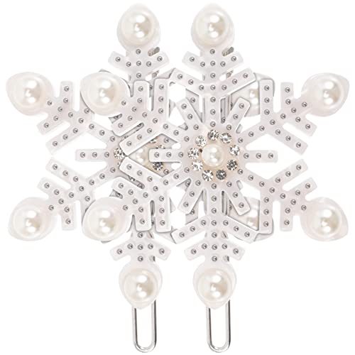 Baluue Haarspangen mit Schneeflocken- für Mittleres Dickes Haar für Frauen Haarnadel Stilvolles Bobby-haar-accessoire für Hochzeiten von Baluue