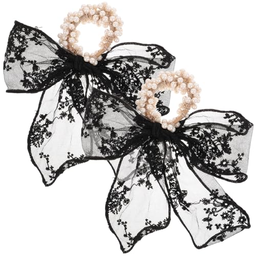 Baluue 2stücke Schleifen-haarband Mit Perlen Damen Stirnbänder Elastische Scrunchie Haarschmuck Für Pferdeschwanz Halter Passend Zu Kleidungsstilen Und Anlässen Baluue 2stücke Schleifen-haarband Mit Perlen Damen Stirnbänder Elastische Scrunchie Haarschmuck Für Pferdeschwanz Halter Passend Zu Kleidungsstilen Und Anlässen von Baluue