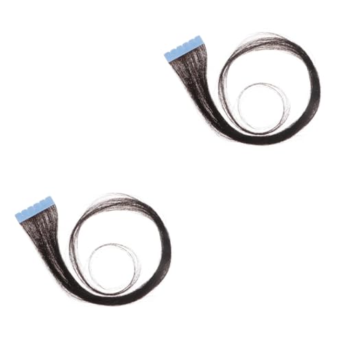 Baluue 2St Haarverlängerungen hair color hair colour Haarveränderung Haarfarbe haarfärbemittel Leidenschaft häkeln Haare nahtlose Haargummis Stirnbänder für Damen Haar Black Baluue 2St Haarverlängerungen hair color hair colour Haarveränderung Haarfarbe haarfärbemittel Leidenschaft häkeln Haare nahtlose Haargummis Stirnbänder für Damen Haar Black von Baluue