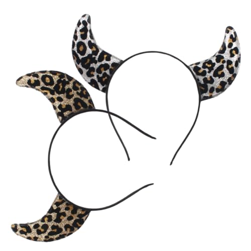 Baluue 2stücke Ochsenhorn Stirnband Für Damen Horn-stirnband Stirnband Für Erwachsene Ochsenkostüm Stirnbänder Für Mädchen Cosplay-stirnband Einzigartige Haarbänder Haarschmuck Für Mädche von Baluue