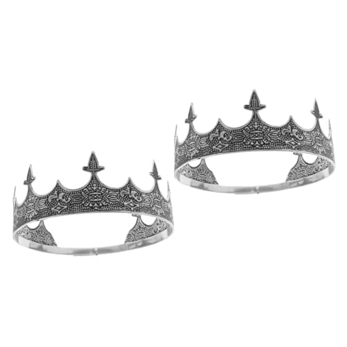 Baluue 2St Metallkrone Kopfbedeckung Leistungskrone Strass-Kopfschmuck Herren-Stirnband Braut Stirnband birthday crown geburtstagskrone Schauspielkrone Party-Kostüm-Krone Herren Krone Baluue 2St Metallkrone Kopfbedeckung Leistungskrone Strass-Kopfschmuck Herren-Stirnband Braut Stirnband birthday crown geburtstagskrone Schauspielkrone Party-Kostüm-Krone Herren Krone von Baluue