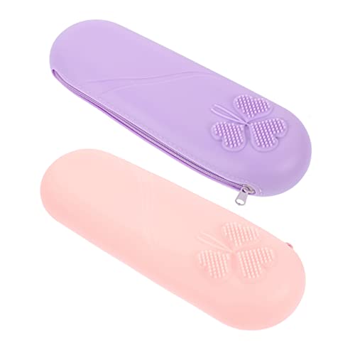 Baluue 2stücke Makeup Pinsel Aufbewahrungstasche Tragbare Staubdichte Organizer-Tasche Für Kosmetikwerkzeuge Und Für Und Alltag von Baluue