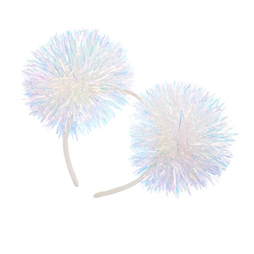 Baluue 2stücke Tinsel Foil Pompom Haarreif Für Glitzerndes Weihnachts-stirnband Für Partys Und Festlichkeiten Leicht Und Attraktives Design Für Besondere Anlässe von Baluue