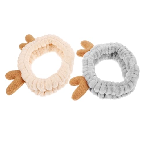 Baluue 2stücke Stirnband Für Frauen Mädchen Gesicht Waschen Haarband Elastisch Dehnbar Sport Yoga Laufen Training Make-up Zubehör Haarreife Stirnbänder von Baluue