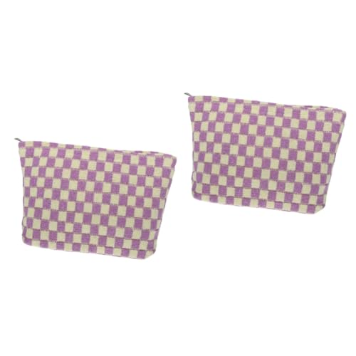 Baluue 2stücke Makeup Bag Tragbare Kosmetiktasche Für Damen Vielseitige Toilettentasche Mit Mustern Für Reisen Und Alltagsgebrauch Für Kosmetik Und Pflegeprodukte von Baluue