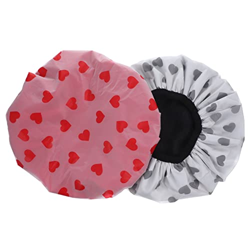 Baluue 2 Stücke Haube Für Schlafen Lockiges Haar Haube Dusche Kappe Für Frauen Wrap Für Trockene Große Größe von Baluue