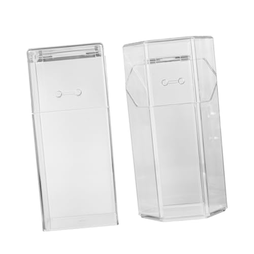 Baluue 2er Set Transparente Make up Pinselhalter Staubdichter Kosmetik Aufbewahrungsbehälter Praktischer Make up Organizer Für Pinsel Und Kosmetikzubehör Und von Baluue