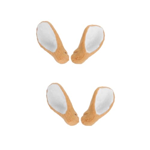 Baluue 2paare Deer Ear Headdress Falsche Geweih Ohren Haaraccessoire Für Kostümpartys Und Festlichkeiten Kreative Weihnachtsdekoration Einzigartiges Design Braunes von Baluue
